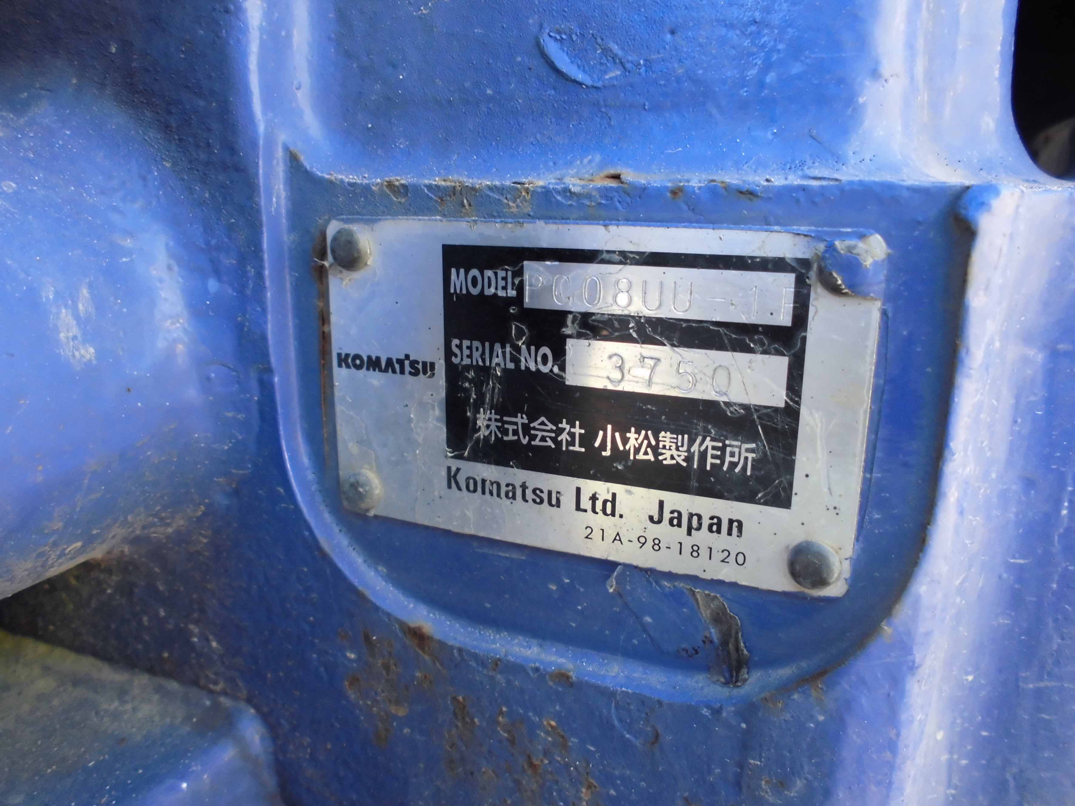 KOMATSU PC08UU-1F写真12